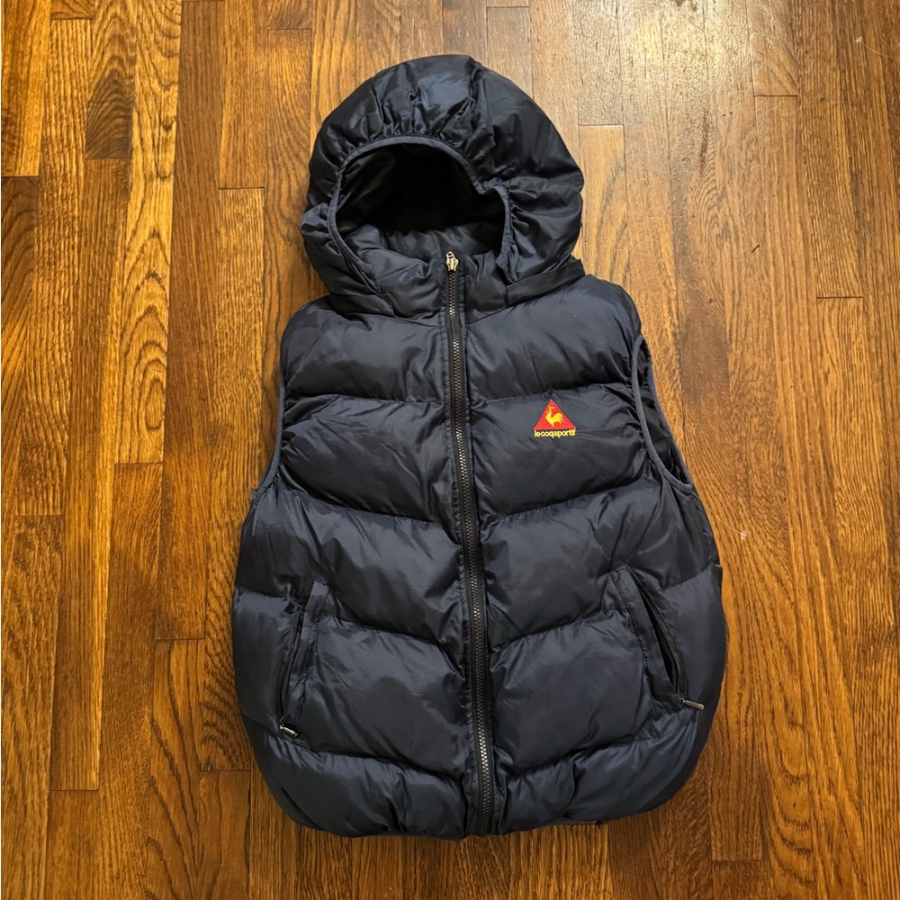 Vintage le coq puffer vest size small